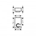 Кронштейн для ручного душу Hansgrohe Porter E 28387340 - Фото 1